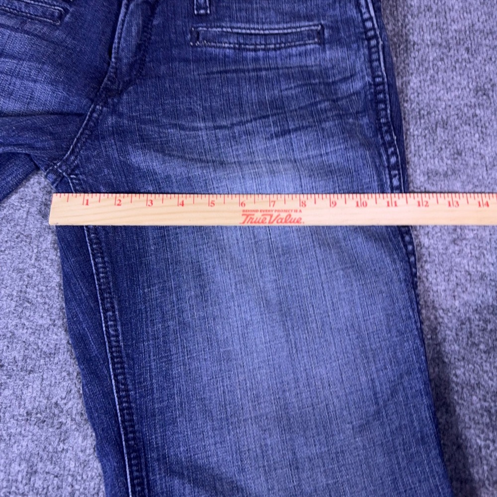 Ariat Denim Trouser Jeans Womens 31L Medium Wash Wide Leg Western Blue - Picture 11 of 12